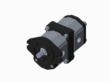 Tandem Gear Pump, Group 2 + Group 2